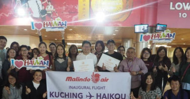 Direct flight links Haikou, Malaysia’s Kuching Direct flight links Haikou, Malaysia’s Kuching