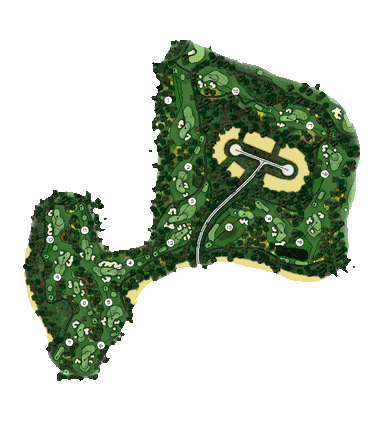 Haikou course double pin course golf map