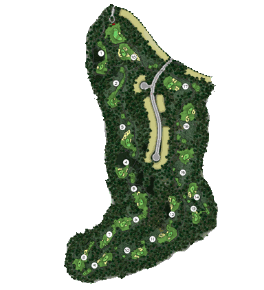haikou course stepping stone course golf map
