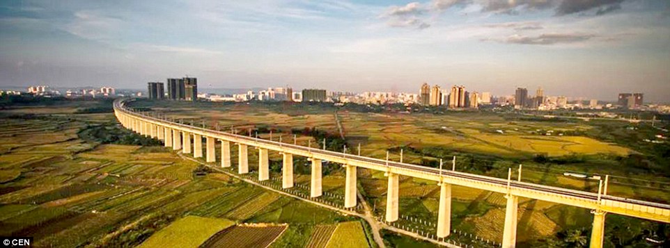 Hainan's high speed train