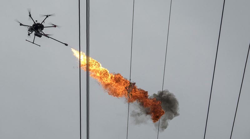 Image of Hainan flame throwing drone goes viral