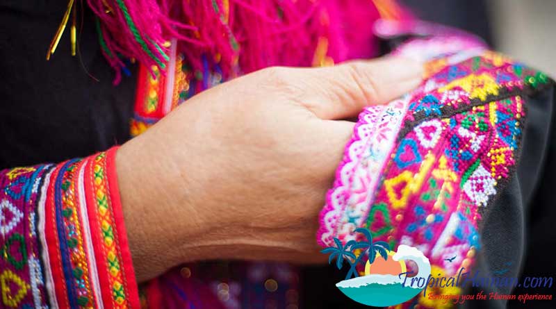 Traditional Miao minority embroidery, costumes and villages