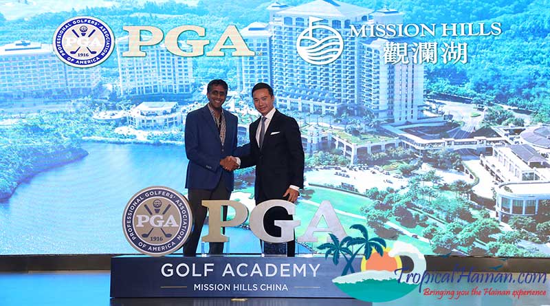 The PGA of America has announced a multiyear partnership with China's Mission Hills Group