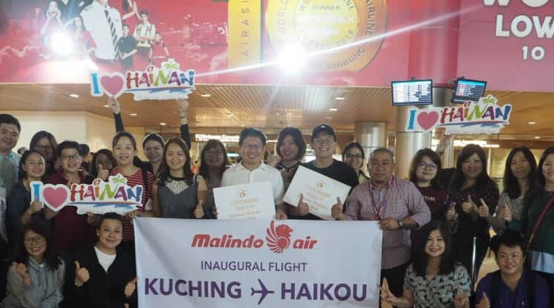 Direct flight links Haikou, Malaysia's Kuching 2