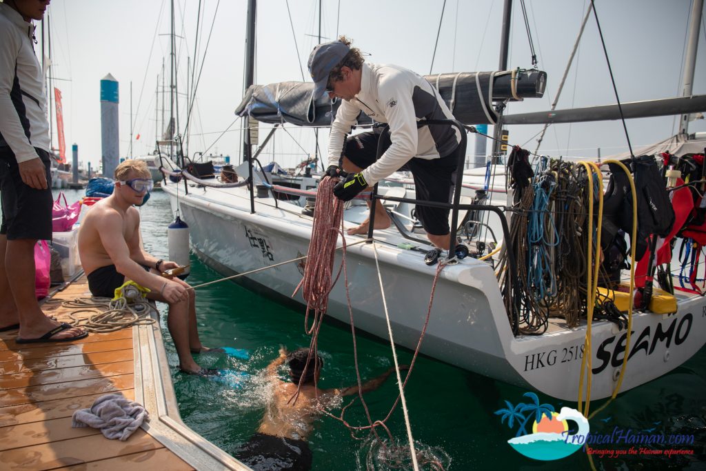 A tough break for the Seamo at the 2019 Round Hainan Regatta