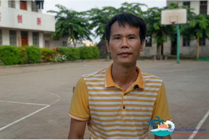 Teacher at the Beigang island elemtary school in Hainan