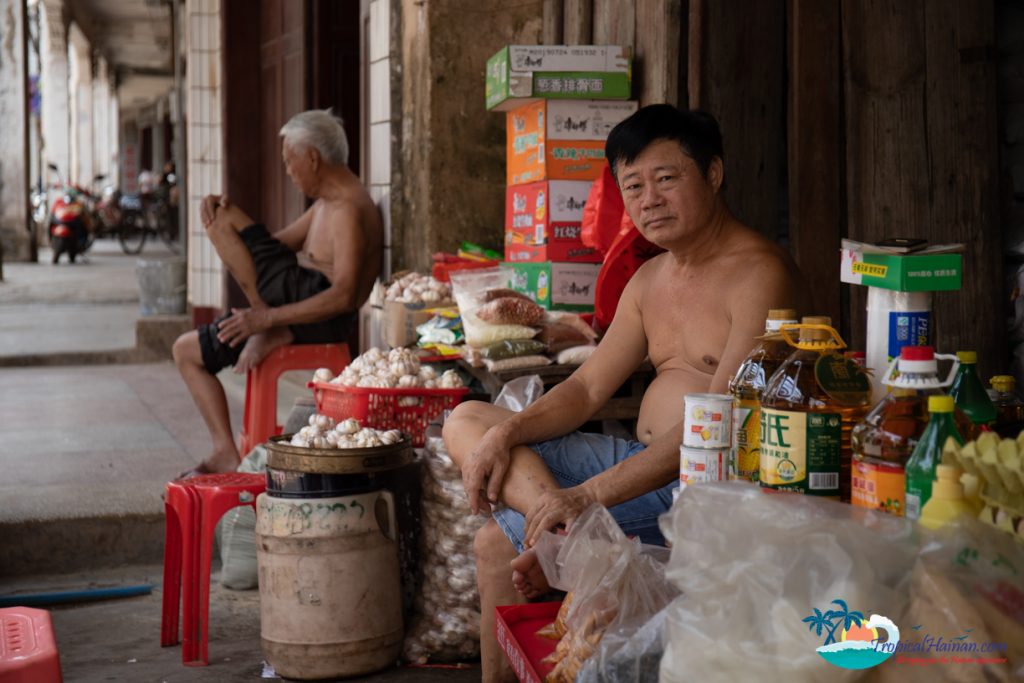 old market town wenchang hainan island