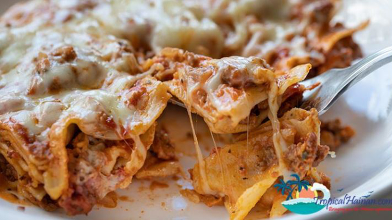 The porch cafe lasagna haidian island