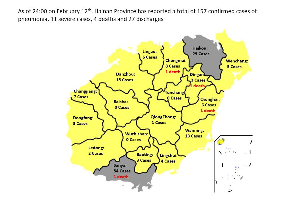 Map of Hainan as of 2400 feb 12th