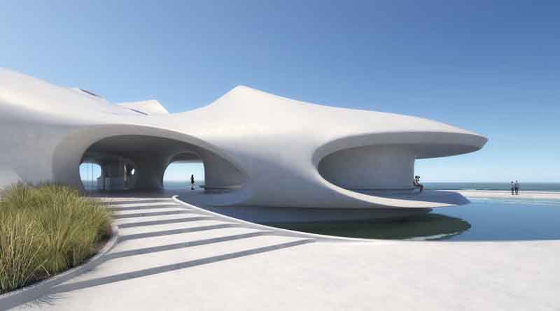 MAD architects unveils plans for 'wormhole library' in Haikou