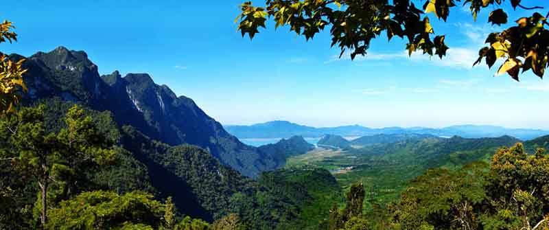 Bawangling Mountain with Narrow Roads and Trails