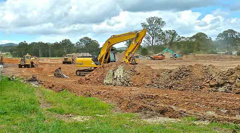 Road construction project of Jiangdong new area