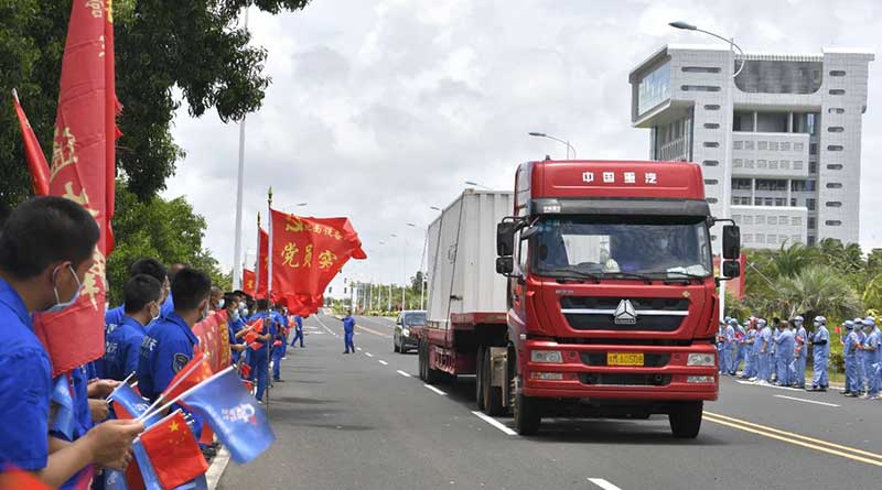 Long-March-7-remote-4-launch-vehicle-safely-arrived-at-Wenchang-space-launch-site-3