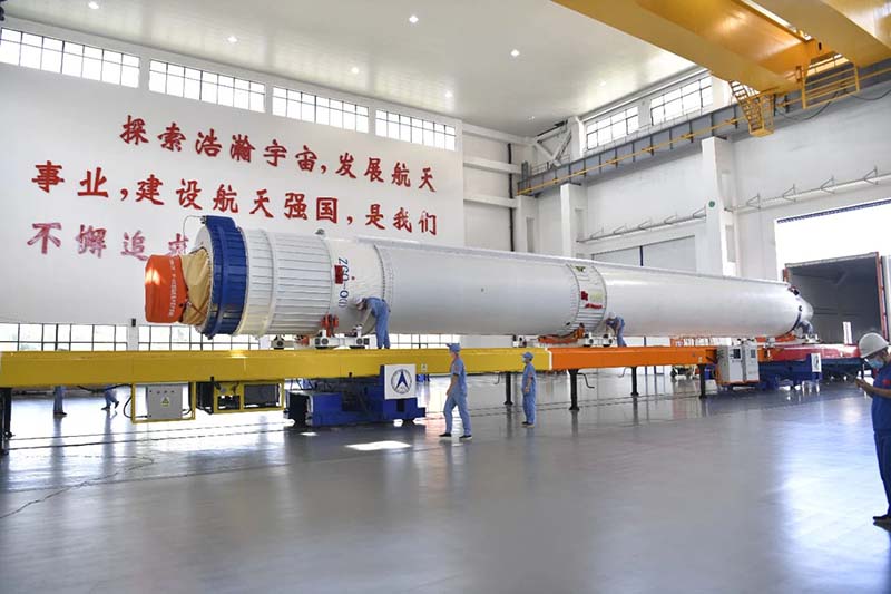 Long March 7 remote 4 launch vehicle safely arrived at Wenchang space launch site 5
