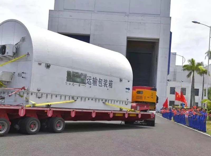 Long March 7 remote 4 launch vehicle safely arrived at Wenchang space launch site 7