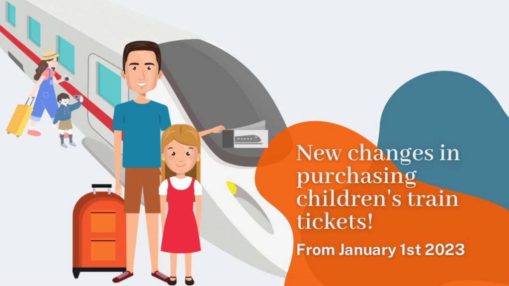 January 1st new changes in purchasing children's train tickets!
