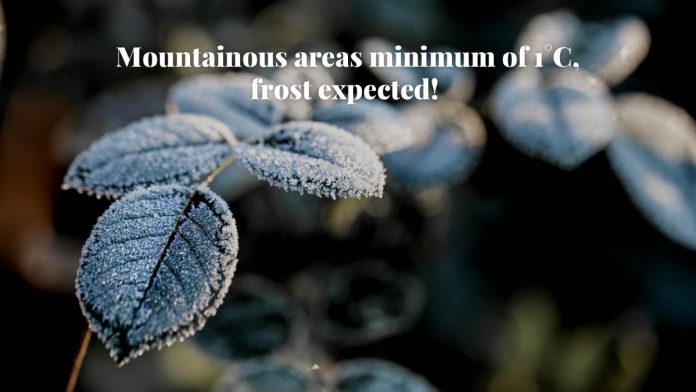 People involved in outdoor activities (camping, hiking, cycling etc), the elderly, the weak, children or COVID-19 patients are asked to pay attention to changes in the weather and dress accordingly.