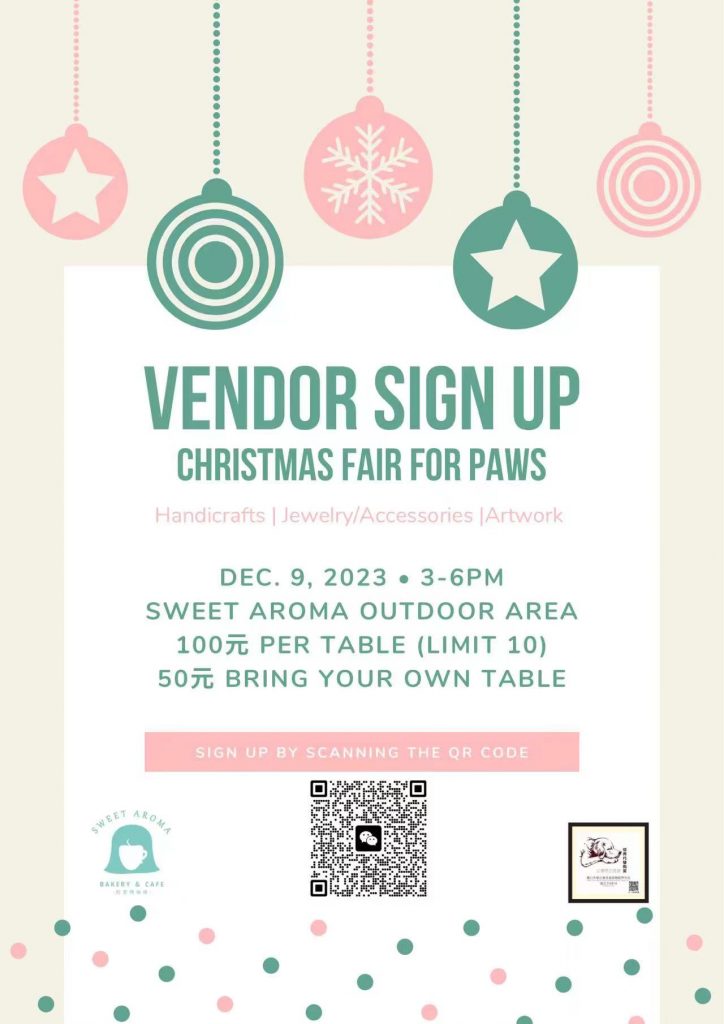 Christmas Fair for Paws at Sweet Aroma Coffee Shop