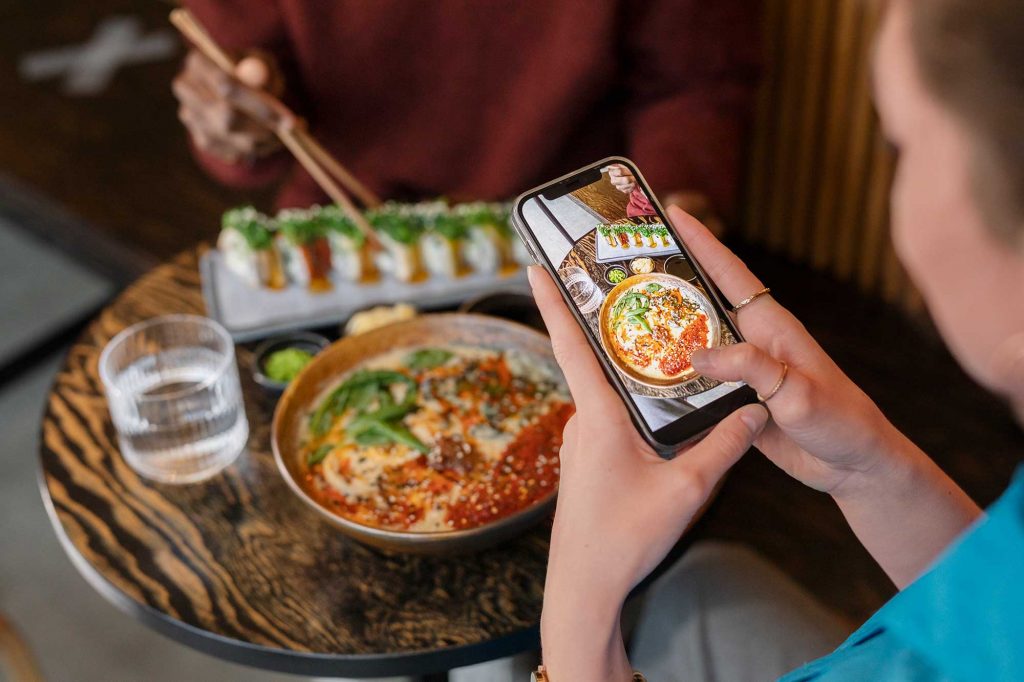 Sharing photos of food from restaurants has become a cultural phenomenon