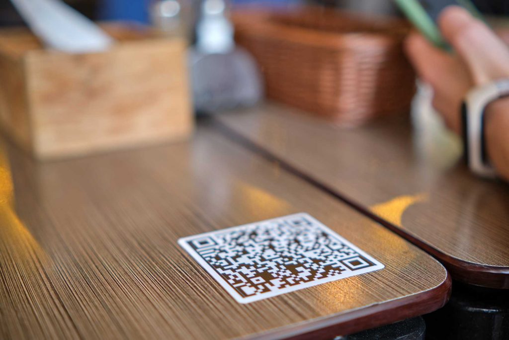 QR codes are ubiquitous in restaurants in Hainan