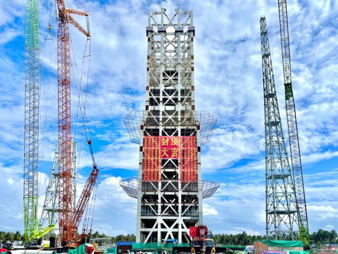 Completion of Hainan Commercial Space Launch Site's Second Platform, Full-System Test Launch Begins
