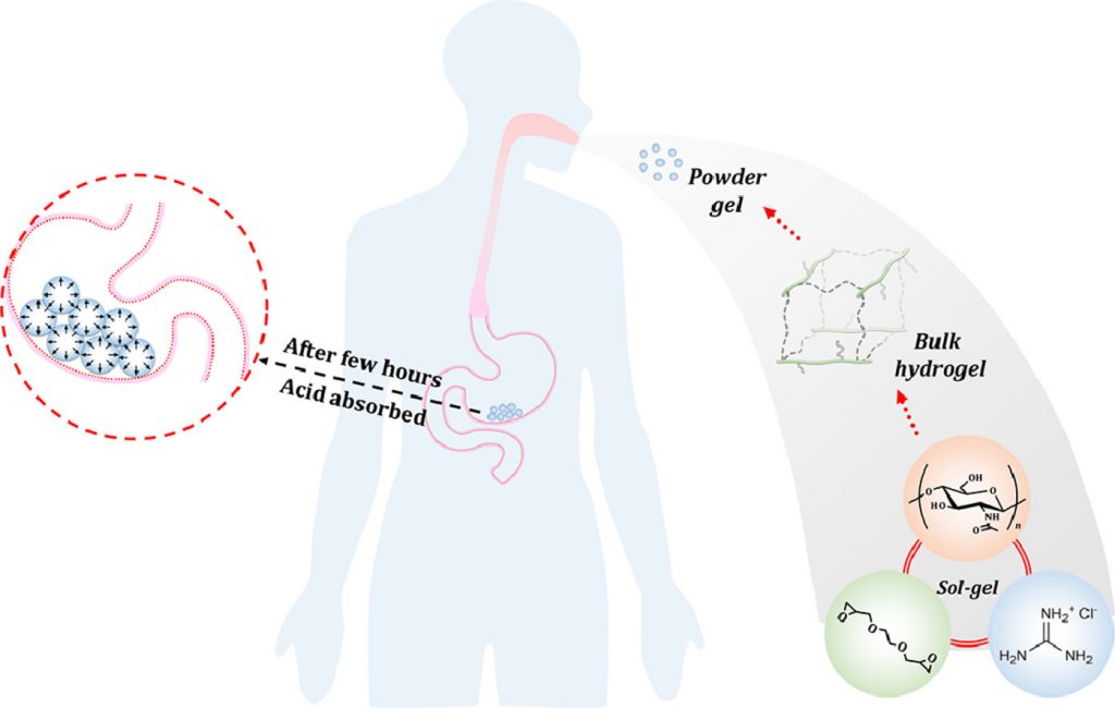 The hydrogel had similar modulus to daily foods which was able to discharge by normal excretion.