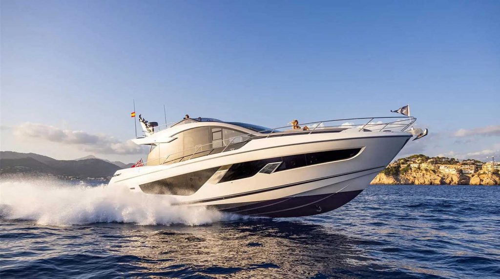 British powerhouse Sunseeker luxury yacht