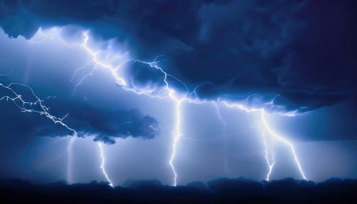 Yellow Lightning Warnings Across Hainan