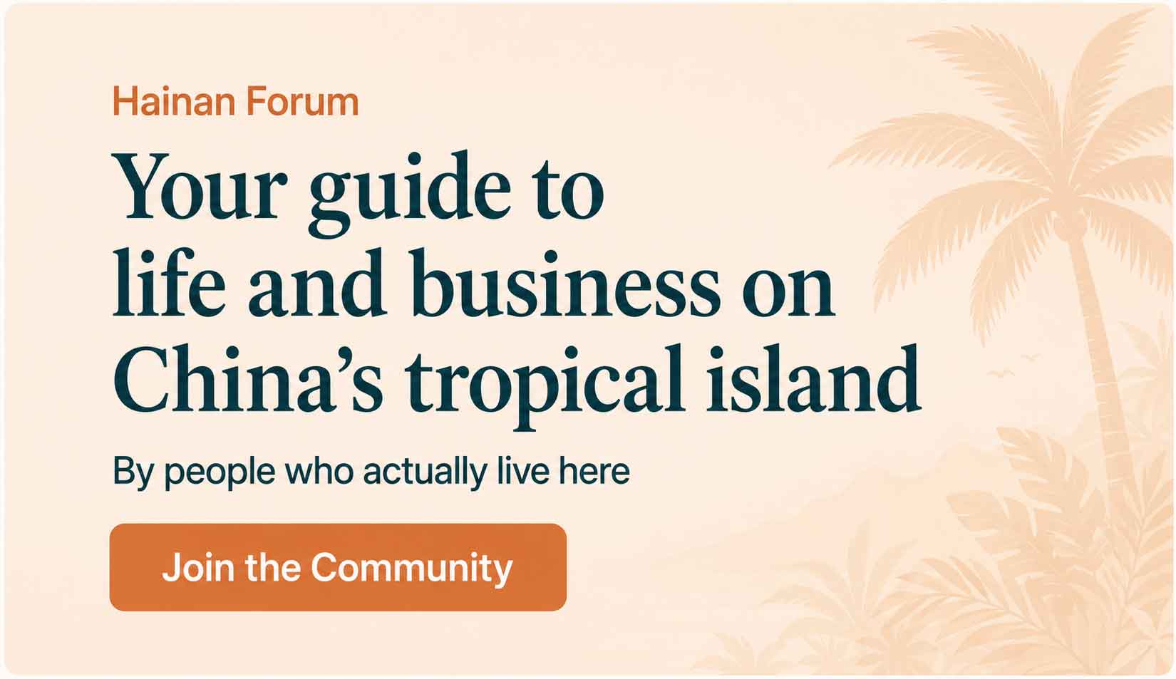 Hainan Forum - Your guide to life and business on China's tropical island
