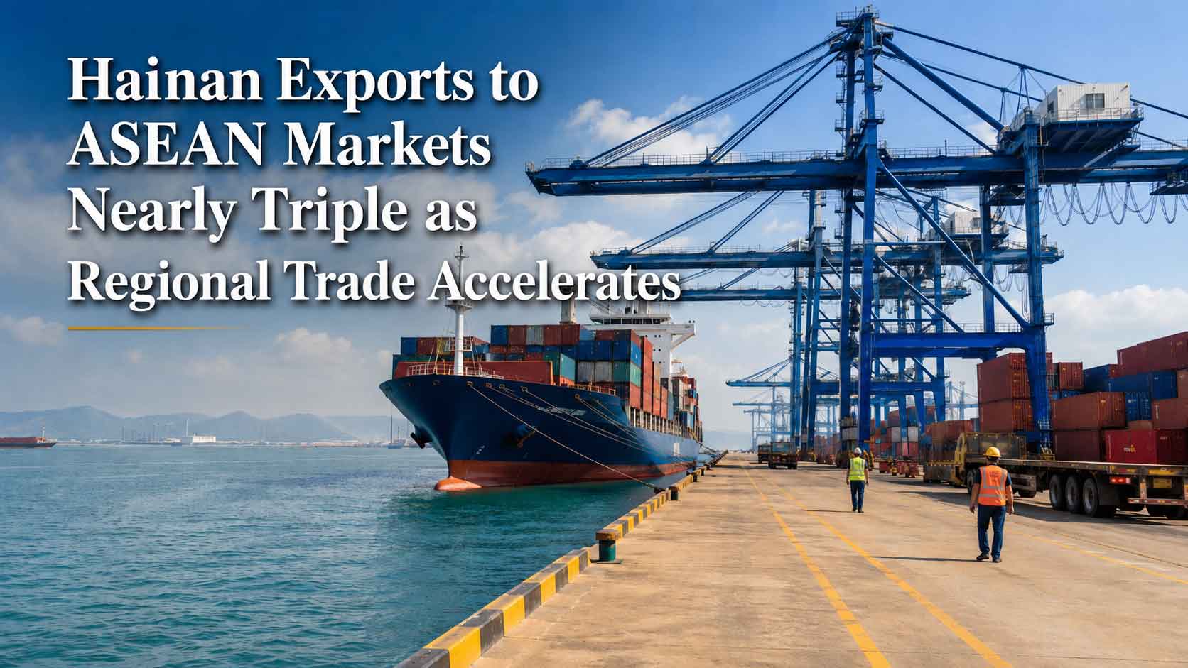 Hainan-Registered Companies Nearly Triple Exports to Ten ASEAN Markets - TropicalHainan.com