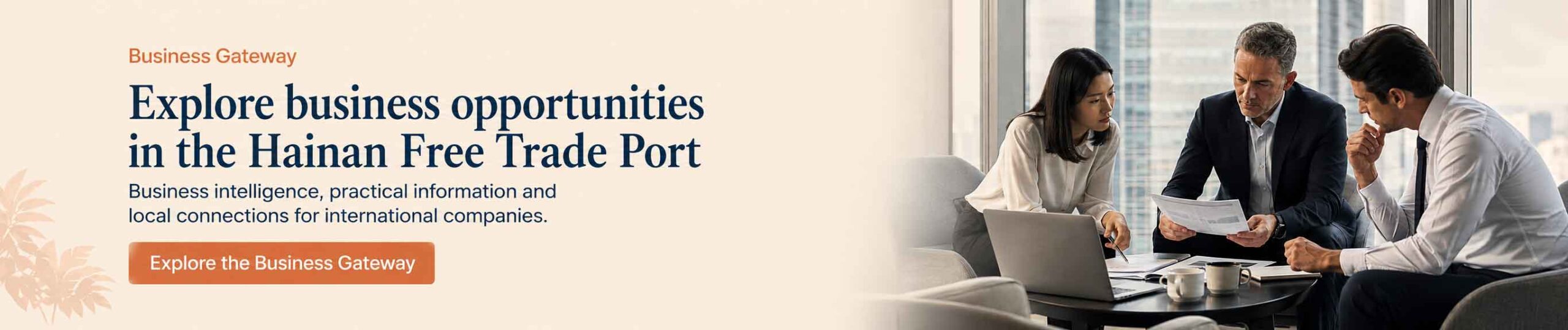 Business Gateway Support for Hainan