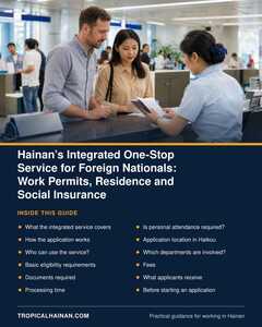 Hainan Integrated One Stop Service Guide Hainan Integrated One Stop Service Guide
