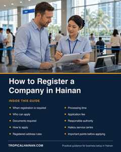 How to register a company in Hainan Guide How to register a company in Hainan Guide